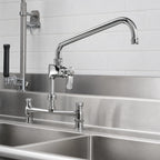 Thumbnail image #3 for Krowne Royal Series 21-141L 16-Inch Low-Lead Pre-Rinse Add-On Faucet, Polished Nickel Chromium, 3/8-Inch NPT Connections