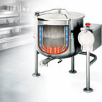 Thumbnail image #3 for Cleveland Range KDL60T 60-Gallon Direct Steam Tilting Kettle, 2/3 Jacket, Tri-Leg Base, 316 Stainless Steel Interior