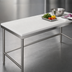 Thumbnail image #3 for Advance Tabco Poly-Vance Poly-Top Work Table with Stainless Steel Open Base, 108 x 30 Inches