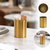 Thumbnail image #3 for American Metalcraft Gold-Finish Stainless Steel Cylinder Sugar Packet Holder, 2