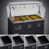 Thumbnail image #3 for Vollrath 2-Series Affordable Portable Deluxe 4-Well Mobile Hot Food Station with Breath Guard and Enclosed Base