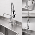 Thumbnail image #4 for Mini Pre-Rinse Single-Hole Deck-Mount Mixing Faucet with Add-On Faucet and 6-Inch Swing Nozzle