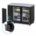 Thumbnail image #3 for Turbo Air Super Deluxe Narrow Two-Section Back Bar Cooler with 2 Glass Doors, 12.2 Cu. Ft., Side-Mounted Self-Contained R-290 Refrigeration