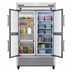 Thumbnail image #3 for True T-49DT-4-HC 2-Section Dual Temperature Reach-In Refrigerator/Freezer with 4 Half Doors
