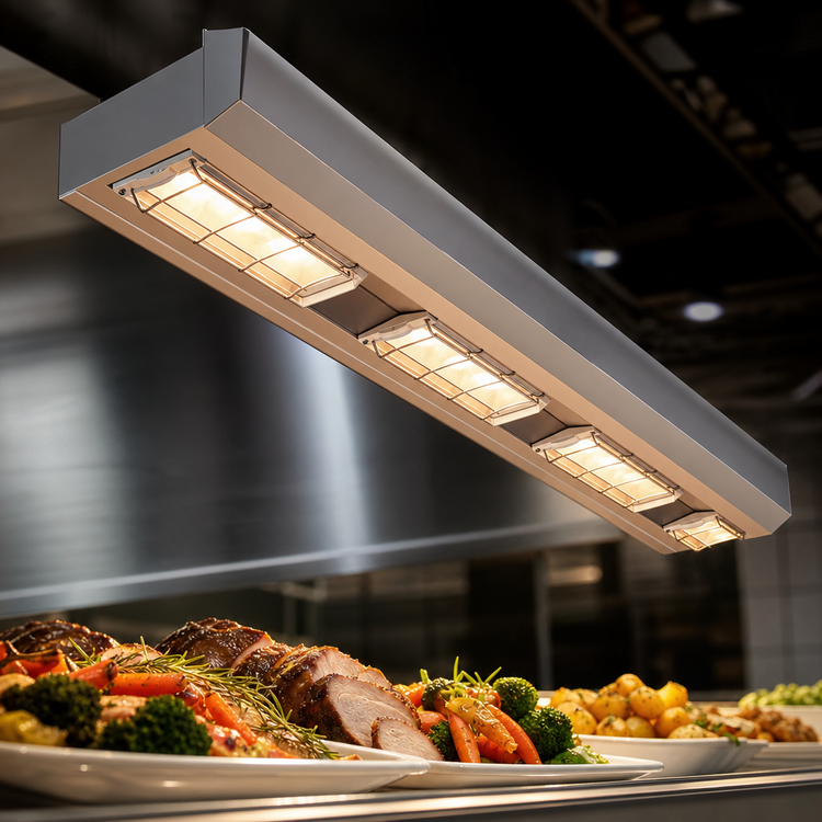 Product image #3 for Hatco Ultra-Glo 42-Inch Single-Strip Lighted High-Watt Ceramic Infrared Strip Heater
