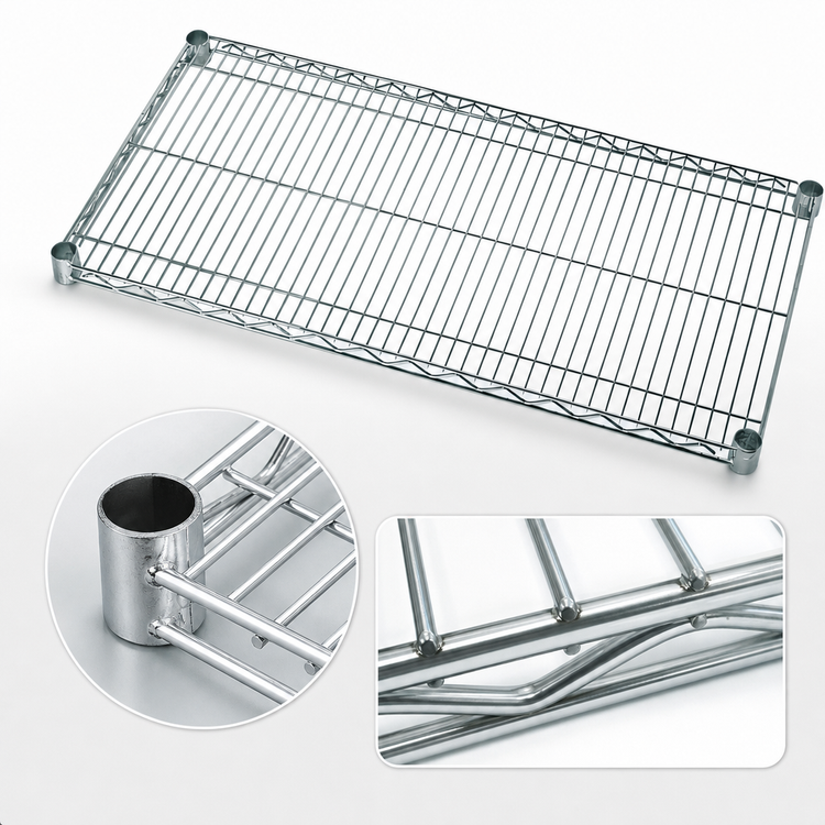 Product image #3 for Quantum 24 Inch x 24 Inch 304 Stainless Steel Wire Shelf, 600-800 lb Capacity