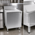 Thumbnail image #3 for CHOICE Underbar Drainboard Cabinet Base with Single Hinged Door, 12 Inch W x 24 Inch D