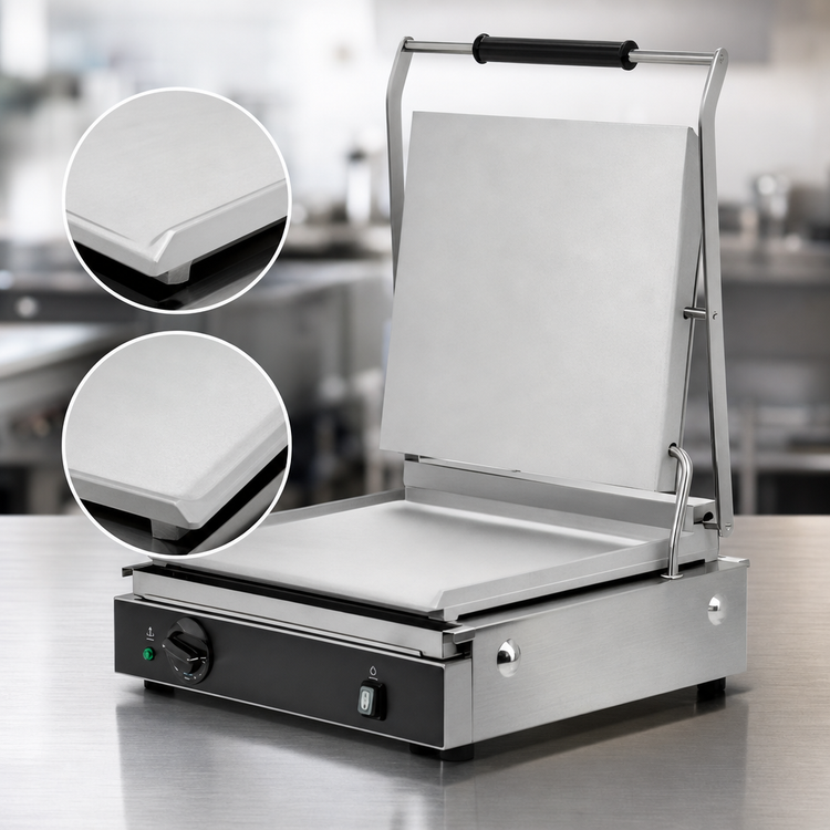 Product image #4 for Vollrath Super-Size Countertop Panini Sandwich Grill with Smooth Aluminum Plates, 120V