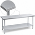 Thumbnail image #3 for Duke 84-Inch x 24-Inch Stainless Steel Work Table with Galvanized Undershelf
