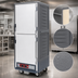 Thumbnail image #3 for Metro C5 3 Series Insulation Armour Full Height Mobile Heated Holding Cabinet, Low Watt, Dutch Solid Doors, Gray