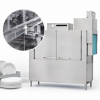 Thumbnail image #3 for Champion 64 PRO High-Temperature Two-Tank Rack Conveyor Dishwasher, Electric, 348 Racks/Hour, Stainless Steel, No Booster