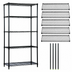 Thumbnail image #3 for Quantum 60-Inch W x 12-Inch D x 74-Inch H 5-Shelf Wire Shelving Starter Kit