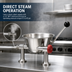 Thumbnail image #3 for Cleveland Range 80 oz Direct Steam Countertop Tilting Oyster Kettle with 316 Stainless Steel Liner