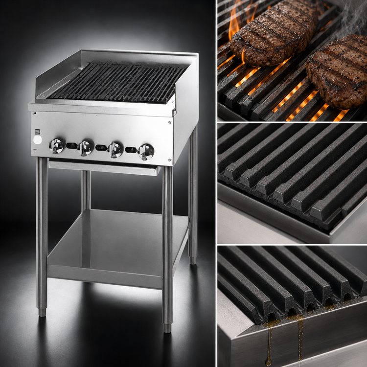 Product image #3 for Jade Range Supreme JB-30-F 30-Inch Radiant Gas Charbroiler with Stand
