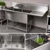 Thumbnail image #3 for John Boos Pro-Bowl 2-Compartment Stainless Steel Sink with Right Drainboard, 82-3/16 Inches Wide