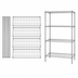 Thumbnail image #3 for Quantum 4-Shelf Wire Shelving Starter Kit, 48W x 36D x 74H, 304 Stainless Steel