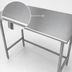 Thumbnail image #3 for Advance Tabco 60 Inch x 30 Inch Open Base Stainless Steel Work Table with Side & Rear Cross-Bracing