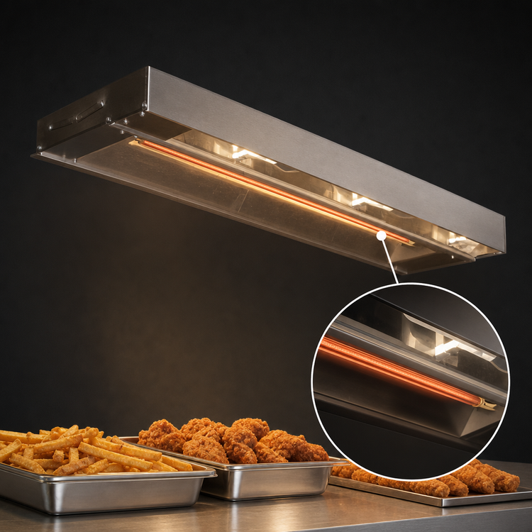 Product image #3 for Eagle RedHots 30-Inch Single Rod-Type High-Watt Unlighted Remote Strip Heat Lamp, 208V