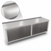 Thumbnail image #3 for John Boos Open Front Cabinet Base Work Table, 120 Inch x 30 Inch, 16 Gauge Stainless Steel Top, 1-1/2 Inch Rear Riser