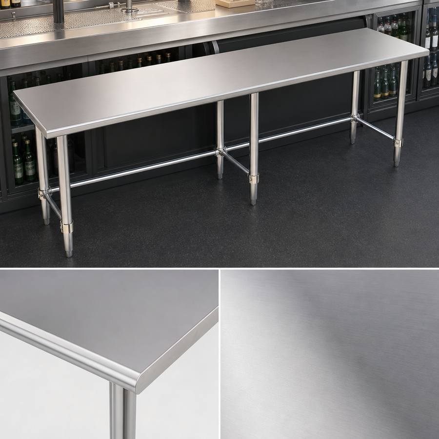 18/400 Stainless Steel Reinforced Top
