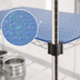 Thumbnail image #3 for Eagle Group QuadPlus Solid Blue Polymer Shelf Mat with Quad-Adjust Frame, 48 x 24 in.