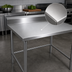 Thumbnail image #3 for John Boos Stallion Stainless Steel Work Table with 5-Inch Backsplash, 30 x 36 Inches