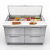 Thumbnail image #3 for Continental Refrigerator D48N18M-FB-D Designer Line Mighty Top Sandwich Unit with 4 Drawers