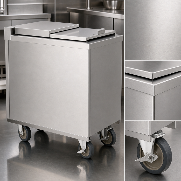 Product image #3 for Eagle Mobile Insulated Stainless Steel Ice Caddy, 120 lb Capacity