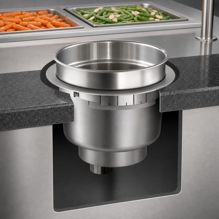 Product image #3 for Hatco Drop-In Round Heated Well, 11 Qt, High Watt, Thermostatic, With Drain