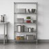Thumbnail image #3 for Quantum Stationary Wire Shelving Starter Kit, 42W x 21D x 74H, 304 Stainless Steel