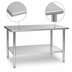Thumbnail image #3 for Eagle Deluxe Series Stainless Steel Top Work Table with Adjustable Undershelf, 48 x 24 Inches