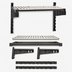 Thumbnail image #3 for Camshelving Elevation Series Wall-Mounted Vented Shelf Kit, 21 x 30 Inches, Brushed Graphite, with 15-Inch Uprights