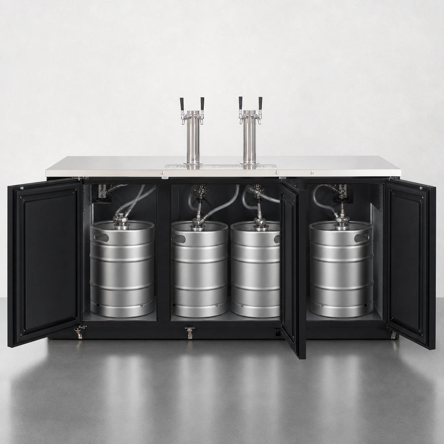 4 Half-Barrel Keg Capacity