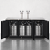 Thumbnail image #3 for Everest Refrigeration EBD4 Three-Section Flat Top Direct Draw Keg Refrigerator, 32 Cu. Ft., 4 Half-Barrel Kegs, Black Vinyl