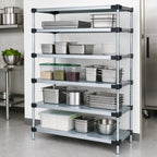 Thumbnail image #3 for Quantum WR63-2160SG-5 Solid Shelving Starter Unit, Stationary, 60"W x 21"D x 63"H, 5-Shelf
