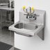 Thumbnail image #3 for Krowne Wall-Mount Stainless Steel Hand Sink/Eyewash Station with Gooseneck Faucet