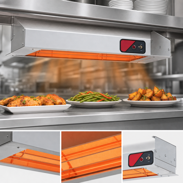 Product image #3 for Nemco 6150-60-D-208 Dual Infrared Strip Heater, 60 Inch, 208V