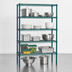 Thumbnail image #3 for Eagle Valu-Gard 5-Tier Stationary Wire Shelving Starter Unit, 60 x 24 x 74 Inches, Green Epoxy