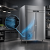 Thumbnail image #3 for Victory UltraSpec 49.02 Cu. Ft. Two-Section Reach-In Freezer with V-Core, Stainless Steel, Self-Contained