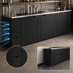 Thumbnail image #3 for Hoshizaki BB95 95.5-Inch 3-Door Back Bar Cooler, 32.53 Cu. Ft., Solid Locking Swing Doors, Black Exterior, Stainless Steel Top