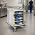 Thumbnail image #3 for FWE Mobile Stainless Steel Patient Tray Cart, 10 15