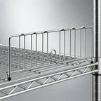 Thumbnail image #3 for Metro Super Erecta DD24FS Stainless Steel Shelf Divider, 8-Inch High x 24-Inch Deep, Spring Clip Case of 6