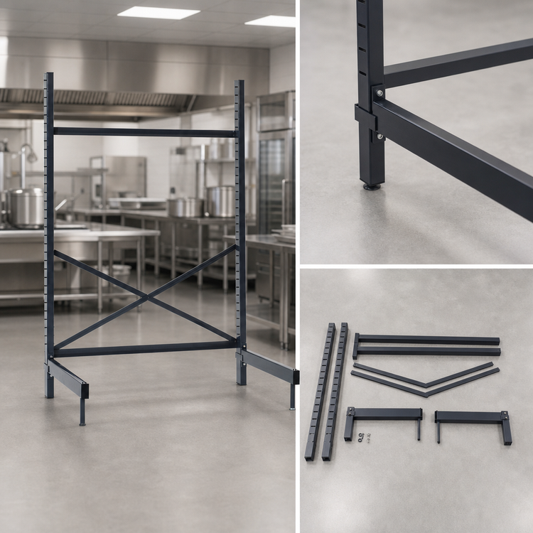 Product image #3 for Metro SmartLever 30 x 24 Stationary Cantilevered Shelving Starter Unit Kit