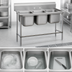 Thumbnail image #3 for Advance Tabco Regaline 3-Compartment Stainless Steel Sink with Legs, 20 x 20 x 14 Inch Compartments
