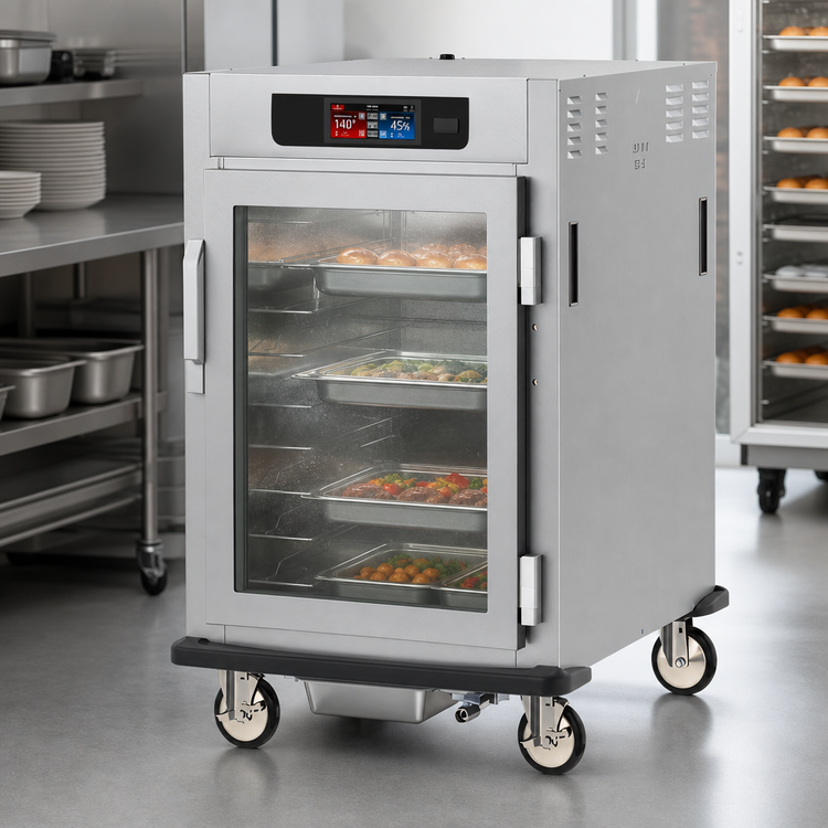 Product image #3 for Metro C5 9 Series Controlled Humidity Heated Holding and Proofing Cabinet, Pass-Thru, 1/2 Height, Glass & Solid Doors, 120V