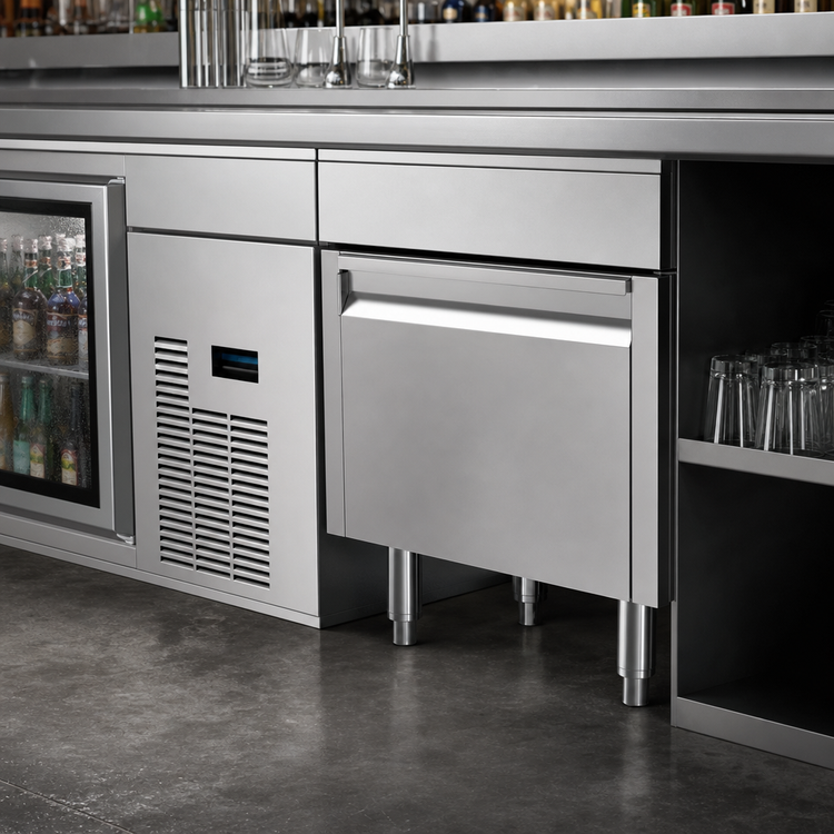 Product image #3 for Glastender ACB-16 Underbar Add-On Cabinet Base with One Hinged Door, 16-Inch Wide