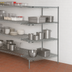Thumbnail image #3 for Metro Super Erecta Chrome Plated Wire Add-On Shelving Unit, 24 x 24 x 63 Inches, 4 Shelves