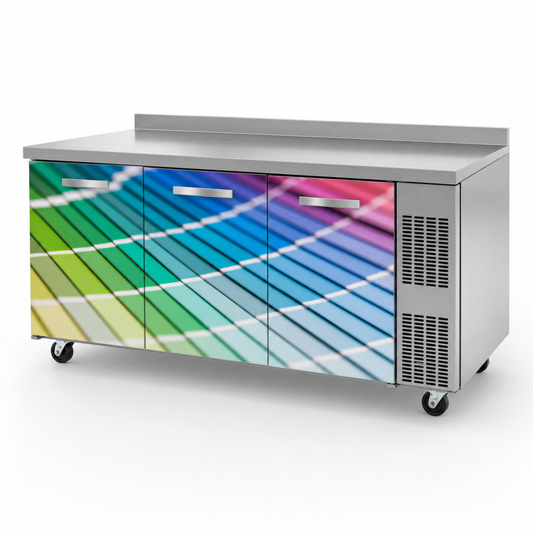 Product image #3 for Krowne Front-Only Vinyl Wrap for 84-Inch Backbar Cooler