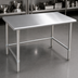 Thumbnail image #3 for John Boos Stallion 108-Inch x 36-Inch Stainless Steel Work Table with Safety Edge and Galvanized Base