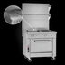 Thumbnail image #3 for Southbend Platinum 32-Inch Heavy Duty Gas Range with 16-Inch Griddle and 16-Inch Charbroiler, Cabinet Base